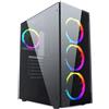Gembird CCC-FC-1500RGB Custodia per computer Midi Tower nera, trasparente