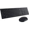 DELL Dell KM5221W Pro | Set tastiera e mouse | Senza fili | Ucraino | Nero | 2,4 GHz
