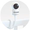 Chipolino telecamera di ricambio baby monitor Atlas, unità bambino, supporto flessibile in silicone bianco
