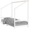 vidaXL Letto per bambini bianco 90x200 cm in legno di pino massiccio