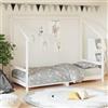 vidaXL Letto per bambini bianco 90x190 cm in legno di pino massiccio