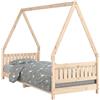 vidaXL Letto per bambini 80x200 cm in legno di pino massiccio