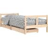 vidaXL Letto per bambini con cassetti 80x200 cm in legno di pino massiccio