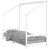 vidaXL Letto per bambini bianco 80x200 cm in legno di pino massiccio