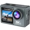 Lipa AT-M40R 5K Action Camera IPS Wifi - Telecamera subacquea - Action Cam - Sensore Sony IMX - 21 Accessori - Risoluzione 5K - Doppio display