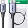 Ugreen Cavo da USB-C a Micro USB-B 3.0, 5 Gbps, ricarica rapida 3A, 1m, grigio