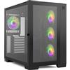 NOX Case ATX semi-tower Nox NXHUMMERASTRABK Ventola x 4 nero