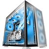 Mars Gaming Alloggiamento ATX semi-tower Mars Gaming MCNOVA XXL in alluminio color argento