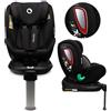 Lionelo seggiolino auto lionelo ANTOON PLUS, dalla nascita, fino a 3 anni, da 0 kg, fino a 18 kg, (regolabile), I-Size ISOFIX posizione reclinabile a 360° da 0 a Black Onyx
