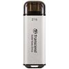 Transcend SSD ESD300S 2 TB USB-C argento
