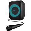 MEDION® MEDION S61991 Altoparlante per feste con Bluetooth (sistema audio per feste con microfono, party box, sistema audio portatile, batteria ricaricabile integrata, per interni ed esterni, effetti luce, TWS)
