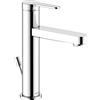KEUCO IXMO Flat Mitigeur monocommandé pour lavabo 130, avec vidage à tirette, saillie 124mm, 59501013001, 59501013001