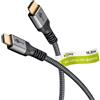 Goobay Cavo HDMI™ ad alta velocità con Ethernet Goobay serie Plus 64998, 15 m, nero-argento - 4K/60Hz