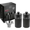 PEUGEOT Duo macina pepe eNight Chic Line con imbuto in acciaio inox 12 cm nero opaco