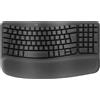 Logitech Ergo Series Wave Keys for Business - Tastiera - Senza fili - Bluetooth 5.1 LE - QWERTY - Grafite (920-012332)