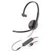 Poly HP Poly Blackwire 3215 Cuffie USB-A monaurali - Con cavo - Ufficio/Call center - 87 g - Cuffie - Nero