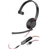hewlett packard POLY Cuffie monoaurali Blackwire 5210 con connettore USB-A
