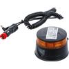 BGS technic BGS Lampeggiante rotante ricaricabile giallo con magnete 12 V / 24 V Ø 130 mm - 70343