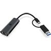 Raidsonic ICY BOX IB-LAN301-C3 USB Type-C / Type-A a LAN