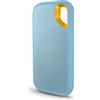 SanDisk Extreme Portable V2 - SSD - crittografato - 4 TB - esterno (portatile) - USB 3.2 Gen 2 (connettore USB-C) - AES a 256 bit - blu cielo