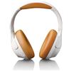 Lenco HPB-830GY - Cuffie Bluetooth® wireless con cancellazione attiva del rumore e microfoni integrati - Grigio/Bianco