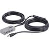 StarTech.com U01043-USB-EXTENDER Hub di interfaccia USB 3.2 Gen 1 (3.1 Gen 1) Tipo-A 5000 Mbps Nero, Argento