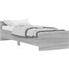 vidaXL Struttura del letto grigio Sonoma 75x190 cm in legno