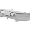 vidaXL Struttura letto grigio Sonoma 90x190 cm in legno