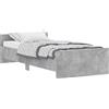 vidaXL Struttura per letto grigio cemento 90x200 cm Materiale a base di legno