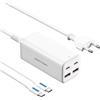 Vention Caricatore da parete/ 2xUSB Tipo-C + cavo USB Tipo-C/ 2xUSB/ 100W