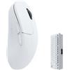 Keychron M3 Mini Mouse senza fili ottico, USB, Bluetooth, 2,4GHz, 26000 DPI, 4000 Hz, Bianco M3M-A5
