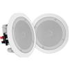 Pyle Pair 20,3 cm altoparlante Bluetooth da incasso a parete e a soffitto, sistema di altoparlanti domestici universali a 2 vie, connettori rapidi a molla, 250 W