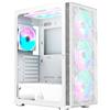 Montech X3 Mesh Midi-Tower, RGB, vetro temperato - bianco (X3 MESH WH)