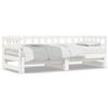 vidaXL Letto da giorno allungabile bianco 2x(90x190) cm in legno di pino massiccio