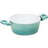Genius Cerafit Revolution pentola di cottura 22 CM 2 pezzi, rivestimento antiaderente in Vetroceramica, pentola per arrostire la carne con coperchio in vetro senza PFAS, Thermo Speed