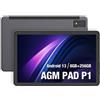 AGM by beafon BigBuy Tech Tablet P1, Schwarz, 8 GB di RAM, 256 GB, IP68