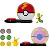 Jazwares Pokémon PKW3165 Gioco d'attacco a sorpresa Pikachu vs. Geckarbor Ball