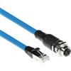 ACT Industrial 5,00 metri Cavo sensore da telaio M12X a 8 pin femmina a RJ45, cavo Superflex SF/UTP TPE, schermato (SC4952)
