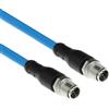 ACT Industrial 5,00 metri Cavo sensore da M12X 8 pin maschio a M12X 8 pin maschio, cavo Superflex SF/UTP TPE, schermato (SC497)