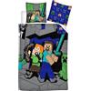 Minecraft Biancheria da letto in policotone Minecraft - 140x200 cm + 2 federe