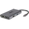 Hamlet HDKC-PD400D replicatore di porte e docking station per laptop Cablato USB 3.2 Gen 1 (3.1 Gen 1) Type-C Grigio