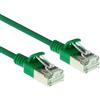 ACT Green 10 metri di cavo patch slimline per datacenter LSZH U/FTP CAT6A, senza strappi, con connettori RJ45 (DC7710)