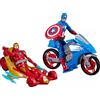 Hasbro, Iron-Man e Capitan America snodati con veicoli eroe Marvel Avengers Titan, colorati