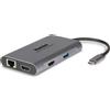 Hamlet HDKC-PD400H replicatore di porte e docking station per laptop Cablato USB 3.2 Gen 1 (3.1 Gen 1) Type-C Grigio