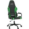 vidaXL Sedia da gioco vidaXL con funzione massaggiante in Pelle finta nera e verde