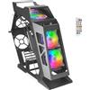 Mars Gaming MC61, torre, PC, nero, micro ATX, Mini-ITX, vetro temperato, 18,5 cm