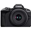 Canon EOS R50, nero + Kit RF-S 18-45 IS STM + RF-S 55-210 mm F5-7,1 IS STM
