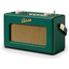 Roberts Radio Revival Uno BT, portatile, analogica e digitale, DAB, DAB+, FM, verde, manopola, esterno