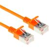 ACT Arancione 10 metri di cavo patch slimline per datacenter LSZH U/FTP CAT6A senza strappi con connettori RJ45 (DC7110)