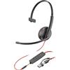 HP Poly Blackwire 3215 Monaural UC USB-C/A/3,5mm